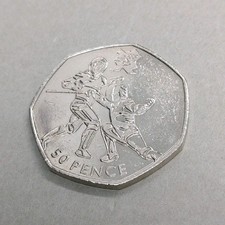  2011 50p Fencing Olympic Coin