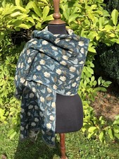 Reversible Boiled Wool Shawl