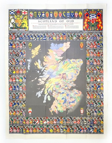Map scotland old clans - of,
