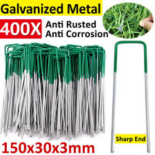 UP 400x Galvanised U Pins Weed