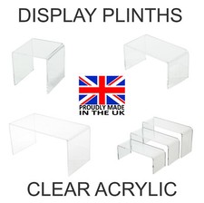 Acrylic clear display plinths - acrylic,