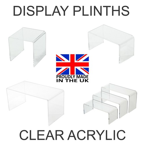 Acrylic clear display plinths - acrylic,