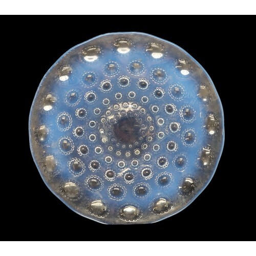 Lalique asters glass - asters, plate