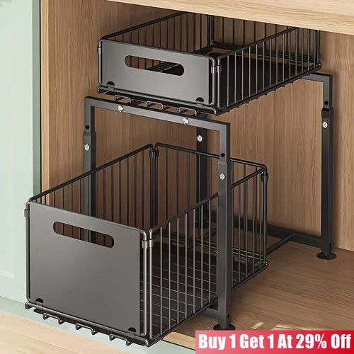 Pull out cabinet organizer - pull,