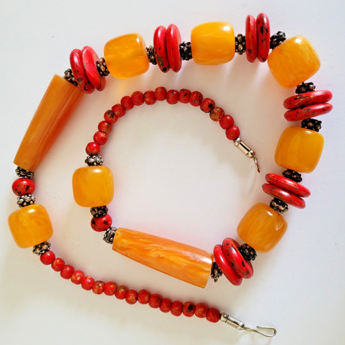 Vintage berber necklace faux - ,