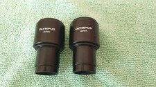 Olympus Microscope Eyepieces CWHK 10X 18L 23mm tube fit - Made in Japan