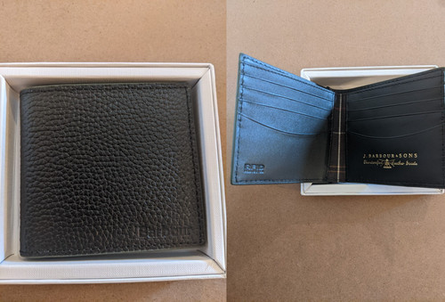 Barbour grain leather rfid - leather,