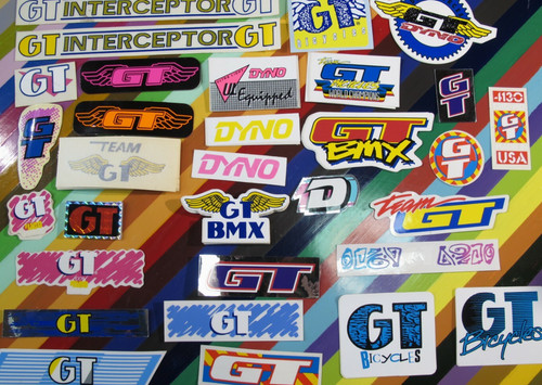 Vtg 1980s 1990s bmx sticker - vtg, gt