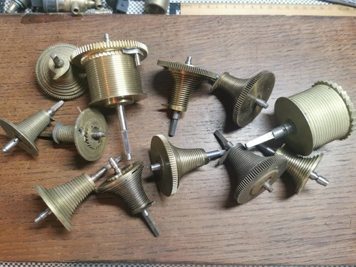 Fusee clock parts - fusee, cones