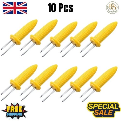 10pcs corn holders - 10pcs, stainless