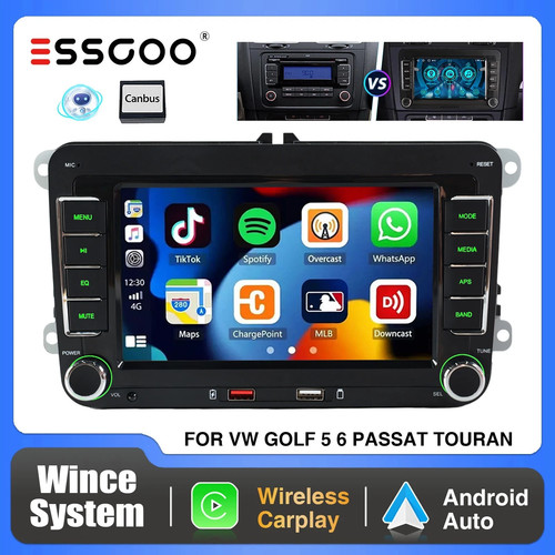 For golf mk5 mk6 apple - for, 7"