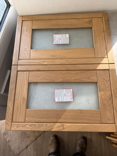 Two solid oak in - x,