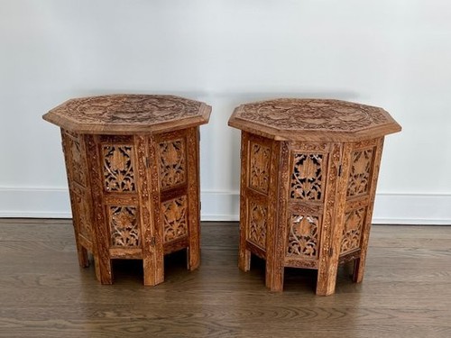 Vintage teak carved - carved, indian
