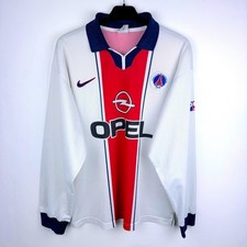 Original Paris Saint Germain PSG 1997-1998 Away Longsleeve Football Shirt