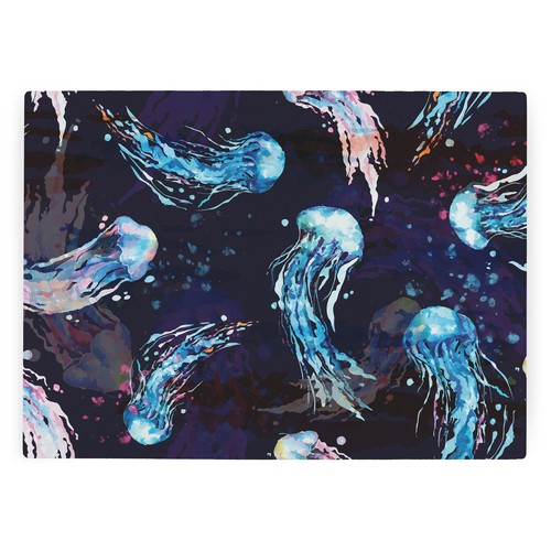Jelly fish large glass - fish,