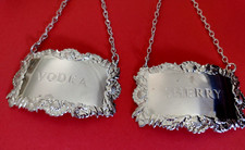 2x Vintage DECANTER LABEL