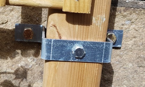 Gate post band 4x3 100x75mm - post, 4x3"/100x75mm