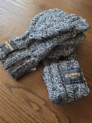 Superdry black fleck cable - superdry,