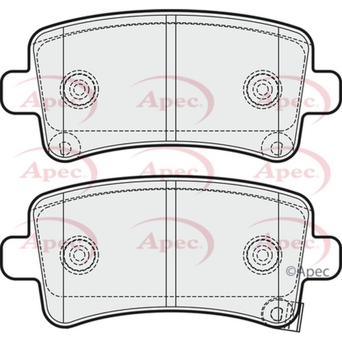 Brake pads set for - brake, opel