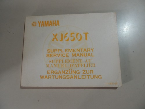 Workshop manual yamaha xj650 - workshop,