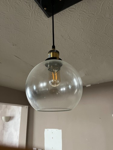 Large clear glass - 4, ball