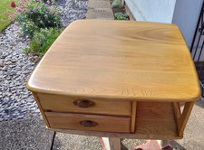 Vintage Ercol Blonde Elm Pandora Coffee Table. Striped and refinished