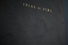 Very Scarce Original Libretto of 1875 GILBERT & SULLIVAN’s “Trial by Jury”