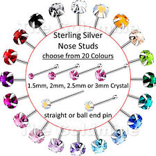 Round Crystal Top Sterling