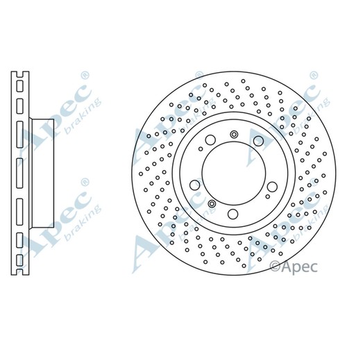 Brake discs vented grooved - brake,