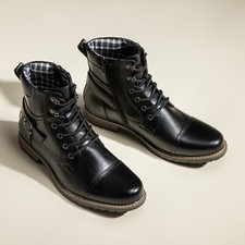 Men Motorcycle Combat Boots