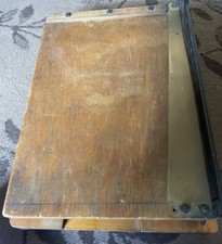 vintage guillotine press-down paper /photo/card cutter - 15"x11", folds flat