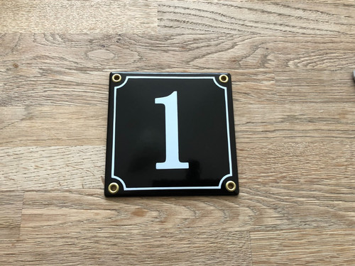 House number sign black - house,