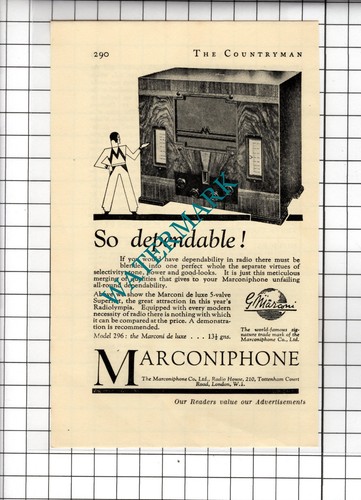 Marconiphone radio advert - marconiphone,