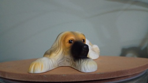 Afghan hound ceramic dog - afghan,