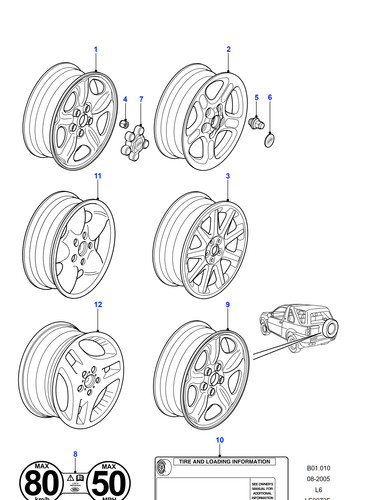Land rover alloy - rover, wheel