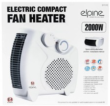 2 in 1 Portable Fan Heater & Cooler 2000W Electric Heater with Thermostat Safety
