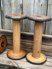 PAIR Vintage Wooden Industrial
