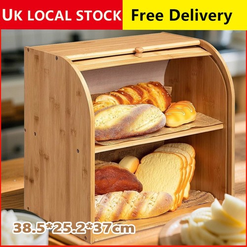 Bread bin tiers double layer - bread,