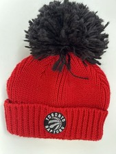 Adidas NBA Toronto Raptors Wooly Red Bobble Hat Beanie