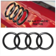 For Audi TT Mk3/8S/FV Gloss Black Badge Rear OEM replacement 