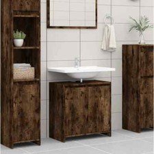 Bathroom Cabinet Smoked Oak