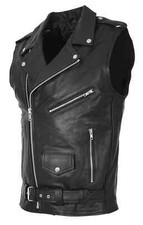 Men cowhide leather - men's, biker