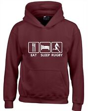 EAT SLEEP RUGBY HOODY HOODIE