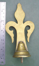 Vintage Brass Finial, Fleur de Lis, 5½"H, Free P&P, old antique clock furniture