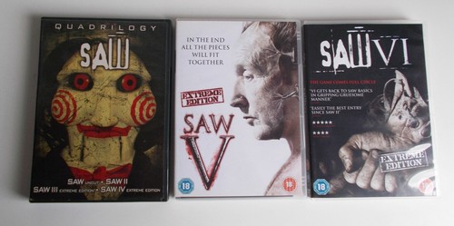 Dvds saw movies - dvds, 1-6.