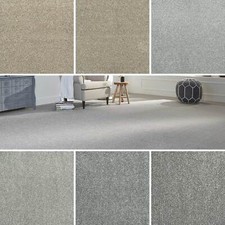 Luxury Saxony Carpet 15.5mm Polyester ONLY £9.99/m² Carpet Lounge Bedroom 4m 5m