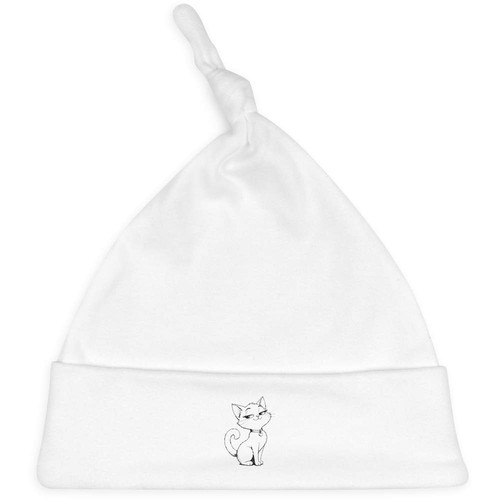 Sassy cat baby beanie - baby, hat