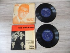 The Crickets & Buddy Holly 7" Vinyl EPs-GD/GD/F/P.