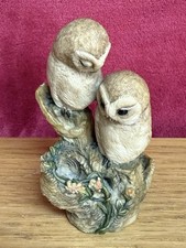 Vintage Barn Owls Figurine By