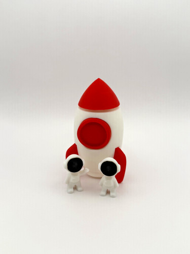 Mini rocket and - astronaut, play